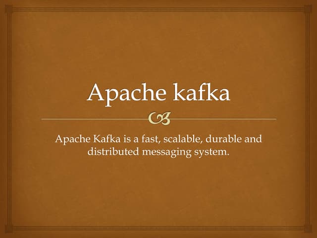 Apache kafka