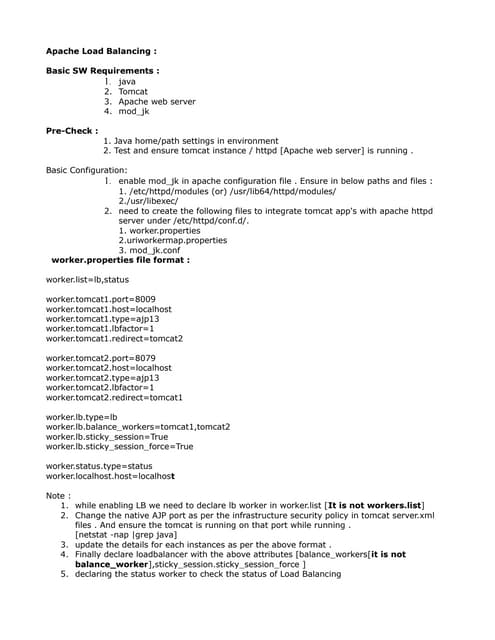 Apache lb