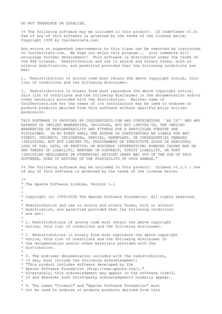 Apache license