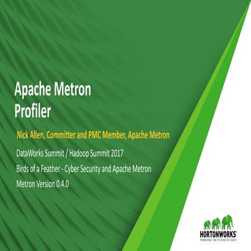 Apache Metron - Profiler
