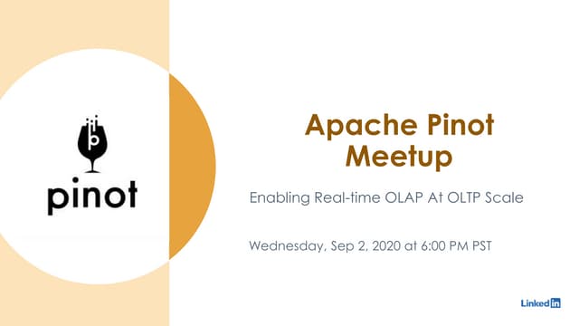 Apache Pinot Meetup Sept02, 2020