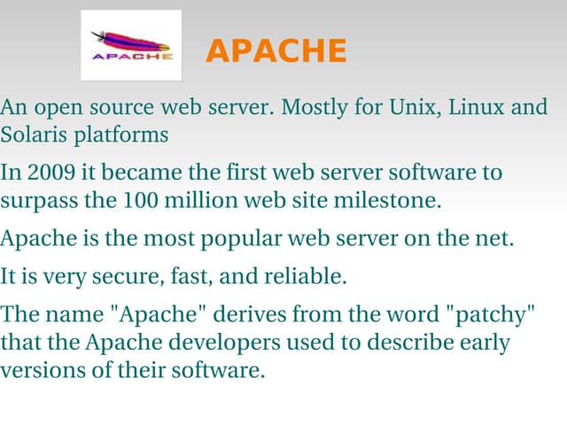 Apache ppt