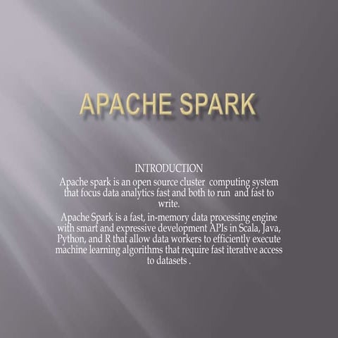 Apache spark | PPT