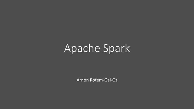 Apache spark