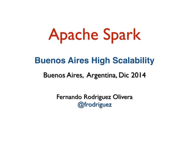 Apache Spark & Streaming