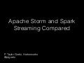 Apache storm vs. Spark Streaming