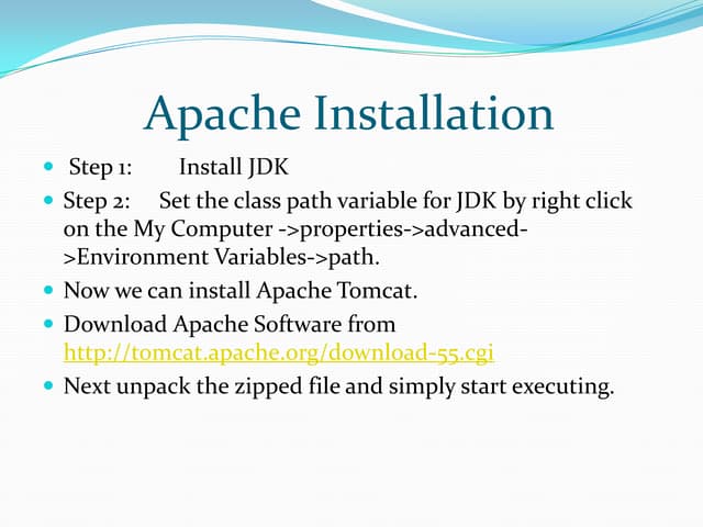 Apache tomcat installation