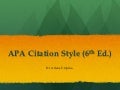 APA citation format