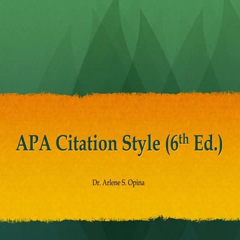 APA citation format