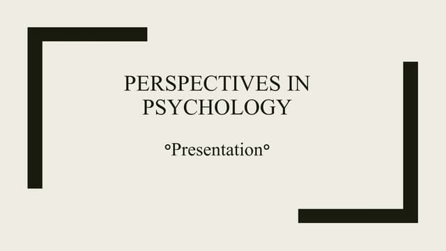 The Psychology of Careers