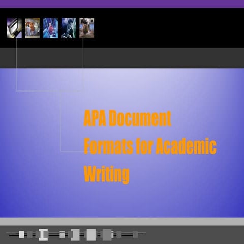 APA Document Format for Academic Writing