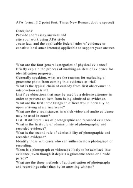 APA format (12 point font Times New Roman double spaced)Direct docx APA format (12 point font Times New Roman double spaced)Direct docx