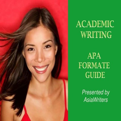 Apa Format guide asia writers