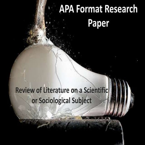 APA format research paper