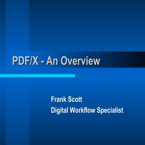 PDF standards & PDF/X-4 | PDF