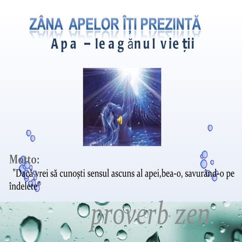 Apa miracolul vietii