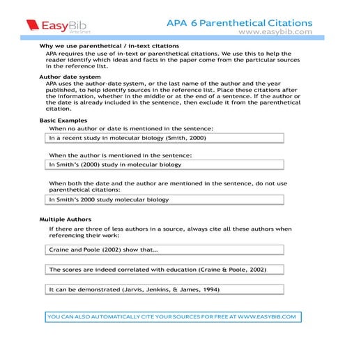Apa parenthetical citations   6th ed v2