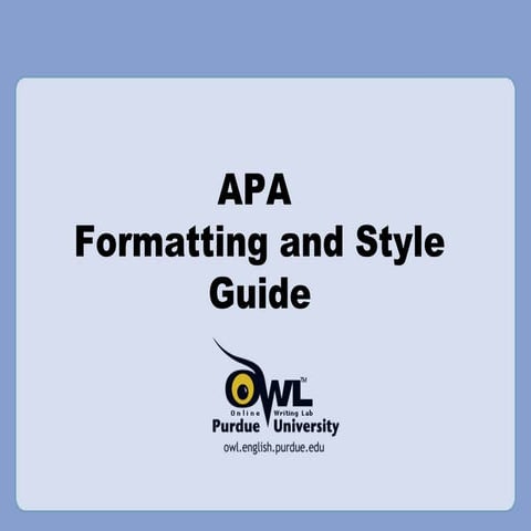Apa powerpoint