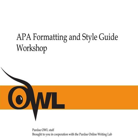 APA PowerPoint Presentation from APA OWL