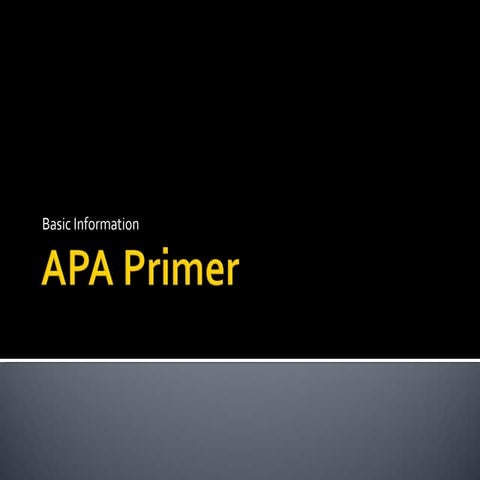Apa primer