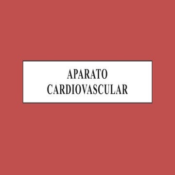 Aparato cardiovascular Semiología