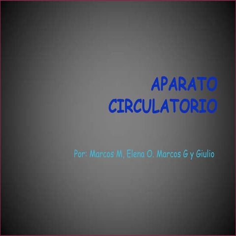 Aparato circulatorio