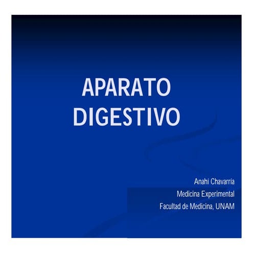 Histología de Aparato digestivo: Cavidad oral