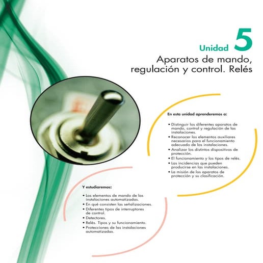 Aparatos de Mando.  Regulación y Control.  Relés