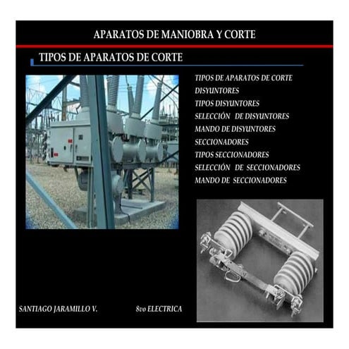 Aparatos de maniobra y corte