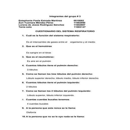 Apartato respiratorio grupo 3