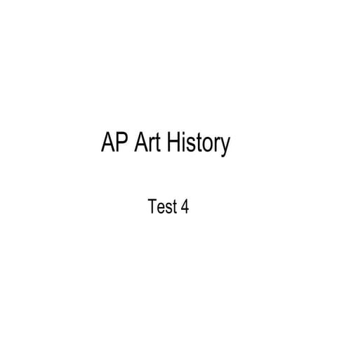 Ap art history test 4