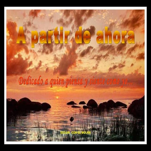 A partir de ahora