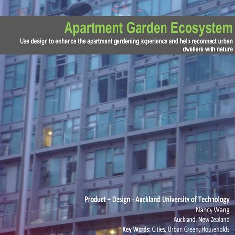 Apartment garden ecosystem