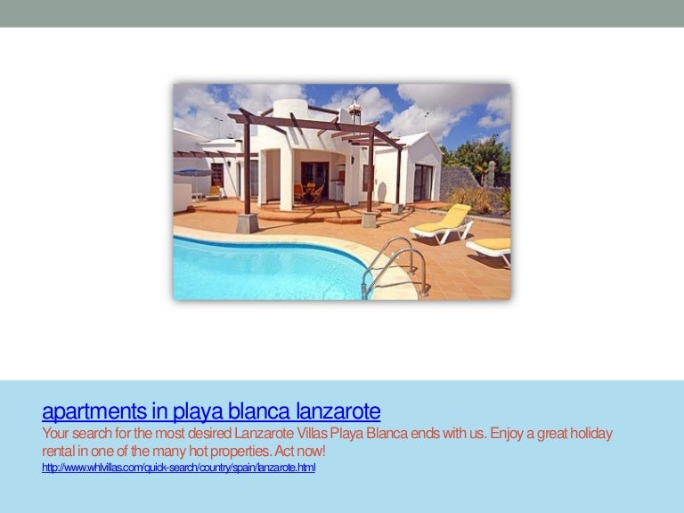Apartments In Playa Blanca Lanzarote