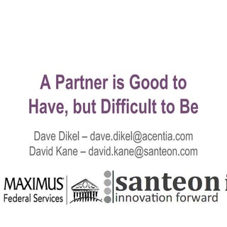 A Partner is Good to Have, but Diff...