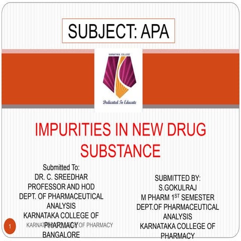APA S4  IMPURITIES IN NEW DRUG PRODUCT.pptx