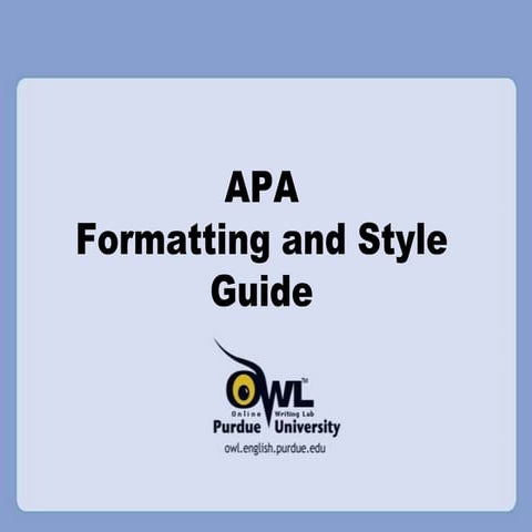 APA slideshow