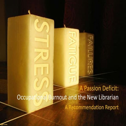 The Settlement Library Project Presents:   A Passion Deficit: Occupational Bu...
