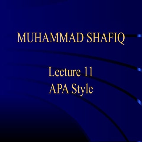 Apa style secondary data analysis