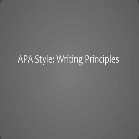 Apa style