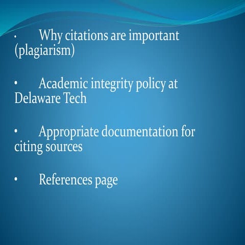 Avoiding Plagiarism