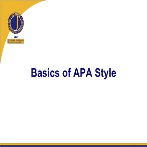 Apa Videos Slides For Student Orientation