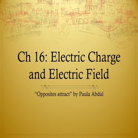 Electric Charge And Field chapter 1. class 12th
