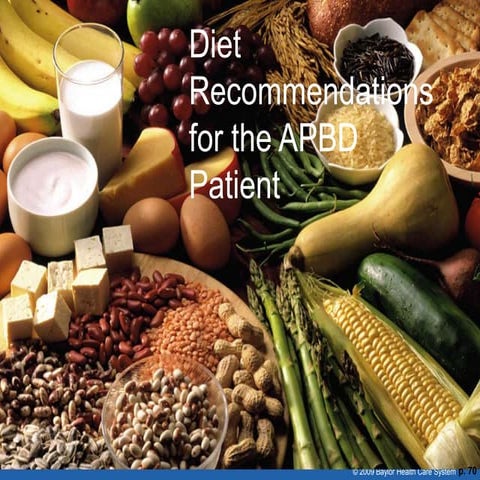 APBDRF Webinar: Mary Wallace on Patient Nutrition