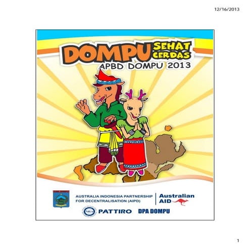 Apbd dompu 2013   citizen budget