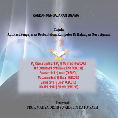 Aplikasi P&P Berbantu Komputer