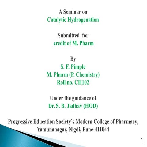Hydrogenation reaction