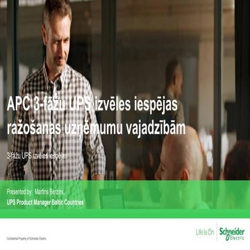 PC 3-fāžu UPS izvēles iespējas ražošanas uzņēmumu vajadzībām