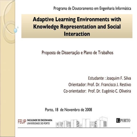 Apresentação à Comissão de Acompanhamento do PhD