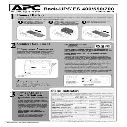 Es400 apc аккумулятор